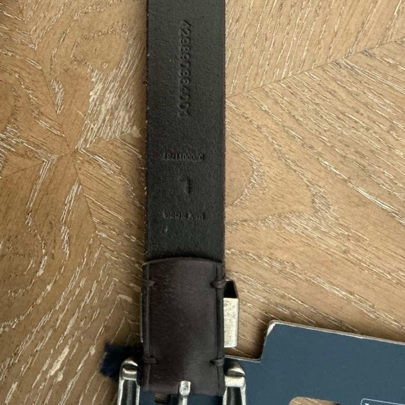 Polo Ralph Lauren Western Leather Double-Cachetta Buckle Belt